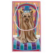 Crown Princess Yorkie Kleine Geschenktüte (Rückseite)