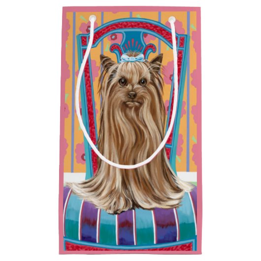 Crown Princess Yorkie Kleine Geschenktüte (Vorderseite)