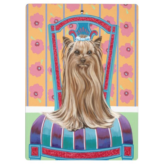 Crown Princess Yorkie Klemmbrett (Rückseite)