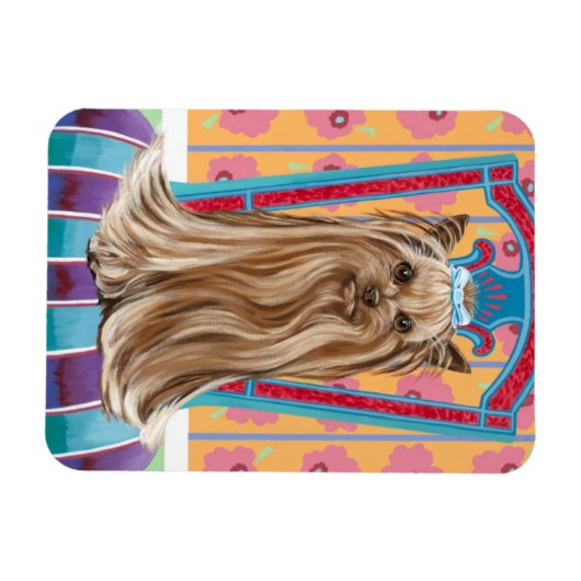 Crown Princess Yorkie Magnet (Horizontal)
