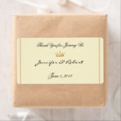 Crown Regency in Gold Ivory Water Flasche Label (Insitu)