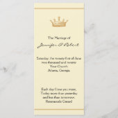 Crown Regency in Gold und Elfenbein Programm (Vorderseite)