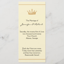 Crown Regency in Gold und Elfenbein Programm