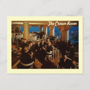 Crown Room, Fairmont Hotel, San Francisco Vintage Postkarte