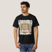 Crown Shield Family Crest Surname T-Shirt (Vorne ganz)