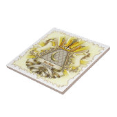 Crown Shield Unicorn Fliese (Seite)