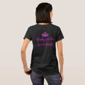 Crown Team Bride Pink Lila Ready Next Drink T-Shirt (Schwarz voll)