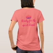 Crown Team Bride Pink Lila Ready Next Drink Top (Rückseite)