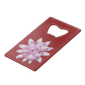 Crown Vetch #1 Geldkarten Flaschenöffner (Vorderseite Schrägansicht)