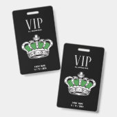 Crown VIP-Abzeichen Ausweis (Vorder- & Rückseite)