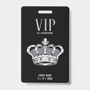 Crown VIP-Abzeichen Ausweis