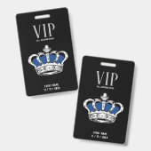 Crown VIP-Abzeichen Ausweis (Vorder- & Rückseite)