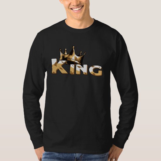 Crown with writing KING T-Shirt (Vorderseite)