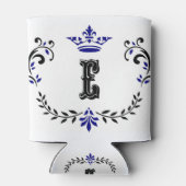 Crown Wreath Monogram 'E' Dosenkühler (Rückseite)
