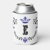 Crown Wreath Monogram 'E' Dosenkühler (Kanne Rückseite)