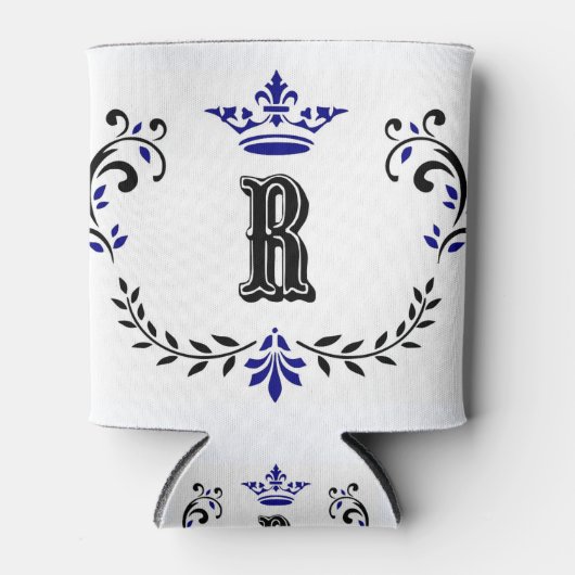 Crown Wreath Monogram 'R' Dosenkühler (Vorderseite)