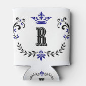 Crown Wreath Monogram 'R' Dosenkühler (Rückseite)