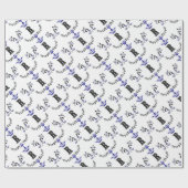 Crown Wreath Monogram 'R' Geschenkpapier (Flach)