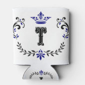 Crown Wreath Monogram 'T' Dosenkühler (Rückseite)