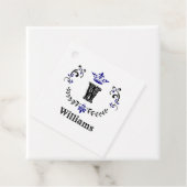 Crown Wreath Monogram 'W' Geschenkanhänger (Beispiel)