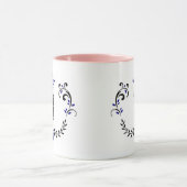 Crown Wreath Monogram 'W' Tasse (Zentrum)