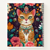 Crowned Bejewelled Cat  Notizblock (Rückseite)