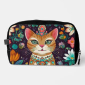 Crowned Bejewelled Cat Waschbeutel (Vorderseite)