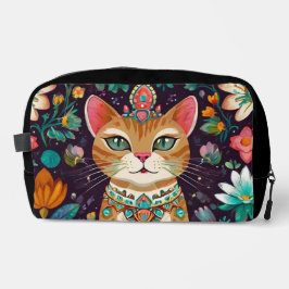 Crowned Bejewelled Cat Waschbeutel