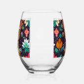 Crowned Bejewelled Cat  Weinglas Ohne Stiel (Links)