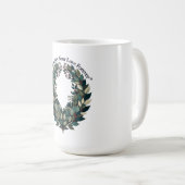Crowned by Your Love Forever Laurel Wreath T-Shirt Kaffeetasse (VorderseiteRechts)