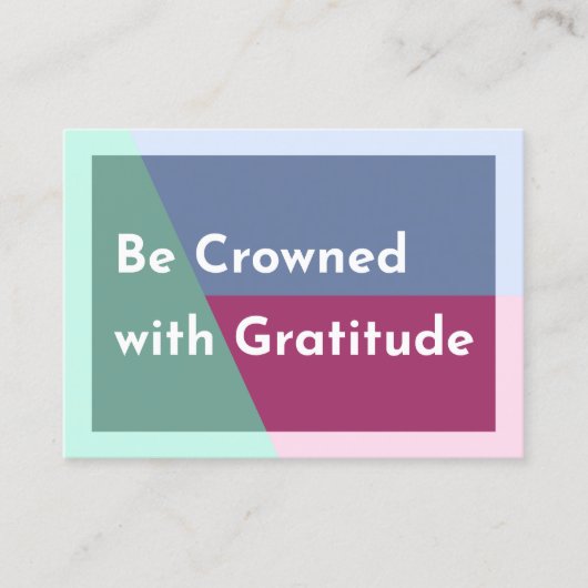 Crowned Cards Business Card Visitenkarte (Vorderseite)