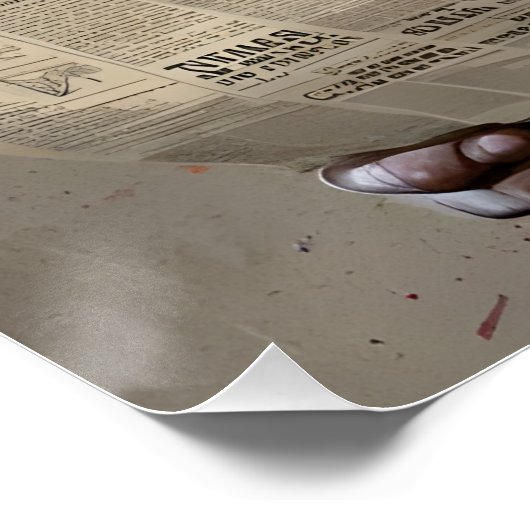 Crowned Chimp Royalty" - Fun Pop Kunst mit Farben Poster (Ecke)