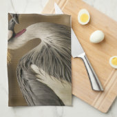 Crowned Crane Kitchen Handtücher (Viertel Falte)