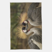 Crowned Crane Kitchen Handtücher (Vertikal)