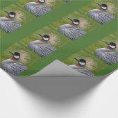 Crowned Crane Wrapping Paper Geschenkpapier (Ecke)