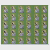 Crowned Crane Wrapping Paper Geschenkpapier (Flach)