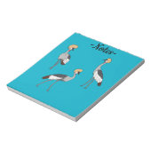 Crowned Cranes Notizblock (Rotiert)