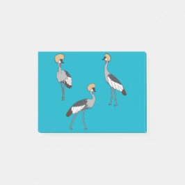 Crowned Cranes Post-it Klebezettel