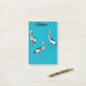 Crowned Cranes Post-it Klebezettel (Auf Schreibtisch)