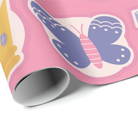 Crowned Elegance Pattern Geschenkpapier (Rolleneckpunkt)