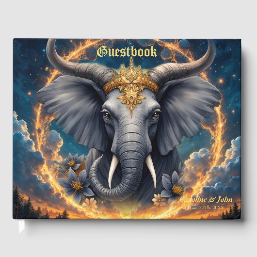 Crowned Guardian of the Celestial Gate the elefant Gästebuch (Vorderseite)