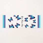 Crowned Hairstreak - Blauer Schmetterling personal Yogamatte (Vorderseite (Horizontal))