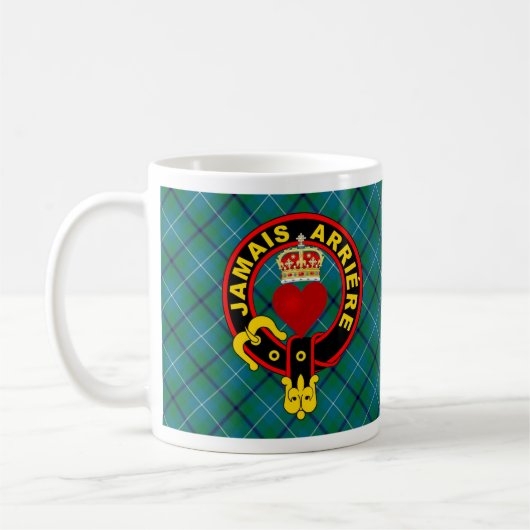 Crowned Heart Douglas Wappen Tartan Tasse (Links)