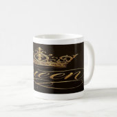 “Crowned in Gold: The Queen Within” Kaffeetasse (VorderseiteRechts)