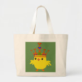 ☘ Crowned Irish Queen Fabulous Chic Jumbo Stoffbeutel (Vorne)