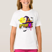 Crowned Jack-o'-Lantern King Art | Spooky Neon T-Shirt (Vorderseite)