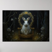 Crowned King Rabbit Poster (Vorne)