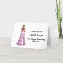 Crowned Queen Blonde Custom Stationery Mitteilungs