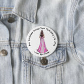Crowned Queen Custom Pageant Button (Beispiel)