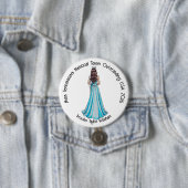 Crowned Queen Custom Pageant Button (Beispiel)
